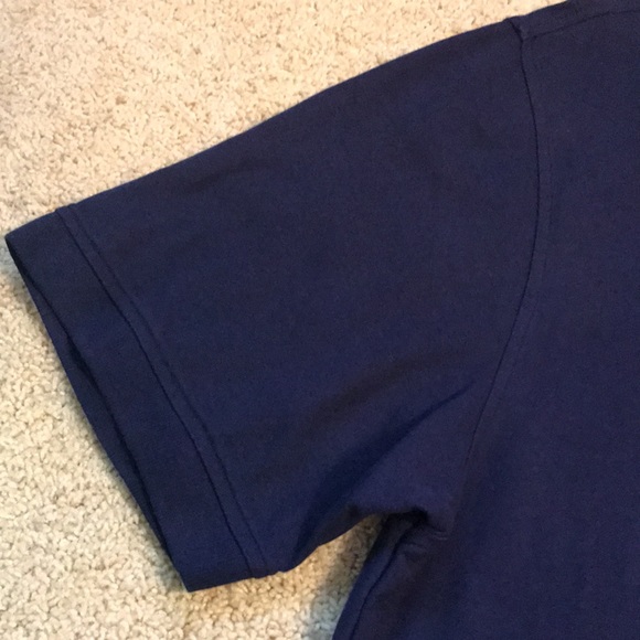 Izod Navy Short Sleeve Collared Button-up - Picture 3 of 13